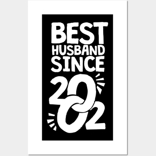 'Best Husband Since 2002' Sweet Wedding Anniversary Gift Posters and Art